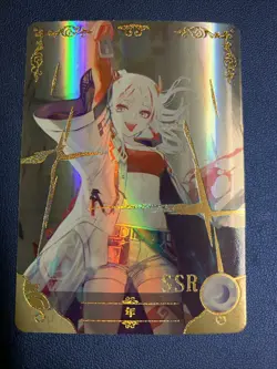 Nian Arknights Game Hot SSR 072 Goddess Doujin Anime Waifu Card Girl Foil Holo - Image 1