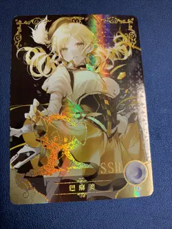 Mami Tomoe Madoka Puella Magi SSR Goddess Story Anime Waifu Card Girl Foil Holo - Image 1