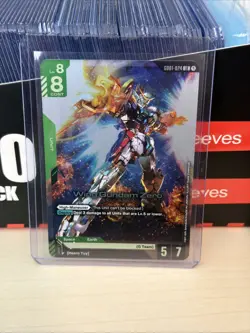 Wing Gundam Zero GD01-024 LR Foil Card Game TCG Newtype Rising Gundam - Image 1