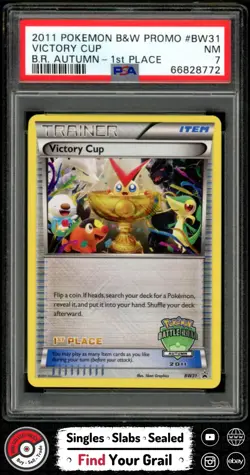 PSA 7 NM Victory Cup Autumn-1st Place #BW31 2011 Pokemon Black & White Promo - Image 1