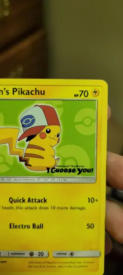 2017 Pokemon Movie Ash's Pikachu Sun & Moon Promos - #SM112 - Exc+/NM - Image 5