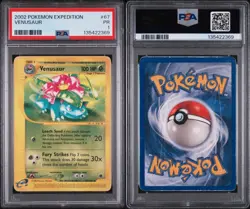 2002 Pokemon Venusaur Expedition #67 PSA 1 Poor - Pop 3 Non Holo - Image 1