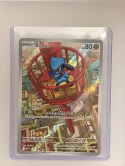 Pokemon TCG Riolu 010 ETB Promo Mega Evolutions Black Star Promo #010 - Image 1