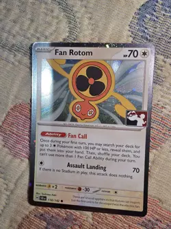 Fan Rotom 118/142 Pokemon TCG Prize Pack Series Cards COSMO Holo Stamped - Image 1