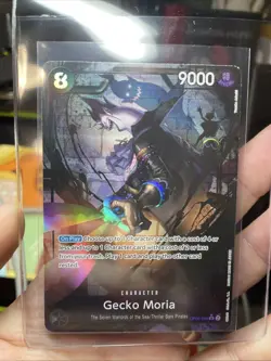 GECKO MORIA OP06-086 SR ALT ART WINGS OF THE CAPTAIN ENGLISH ONE PIECE CARD NM - Image 2