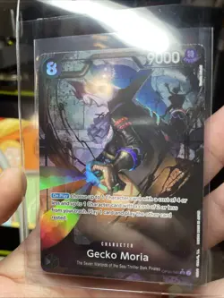 GECKO MORIA OP06-086 SR ALT ART WINGS OF THE CAPTAIN ENGLISH ONE PIECE CARD NM - Image 3