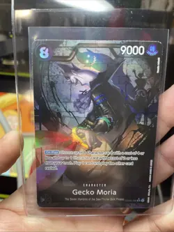 GECKO MORIA OP06-086 SR ALT ART WINGS OF THE CAPTAIN ENGLISH ONE PIECE CARD NM - Image 4