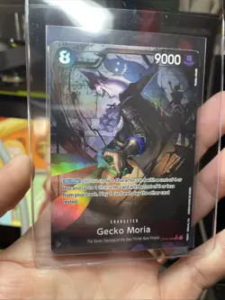 GECKO MORIA OP06-086 SR ALT ART WINGS OF THE CAPTAIN ENGLISH ONE PIECE CARD NM - Image 5