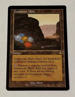 MTG Gemstone Mine (Retro Frame) Dominaria Remastered LP - Image 1