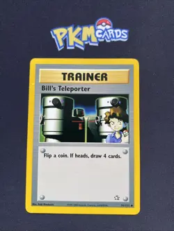 Pokemon TCG Bill's Teleporter Neo Genesis 91/111 Regular LP. - Image 1