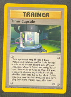 Time Capsule – 90/111 – Neo Genesis Rare Trainer – Pokemon WOTC 2000 LP - Image 1