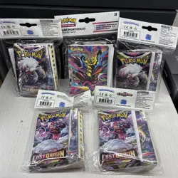5x Pokemon Lost Origin Mini Portfolio and Booster Packs New/Sealed LOT OF 5 NEW - Image 1