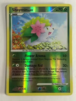 Pokemon TCG Platinum Reverse Holographic Shaymin LV.42 14/127 Light Played - Image 1