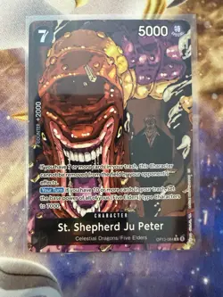 St. Shepherd Ju Peter (Alternate Art) OP13-084 Carrying On His Will Foil - Image 1