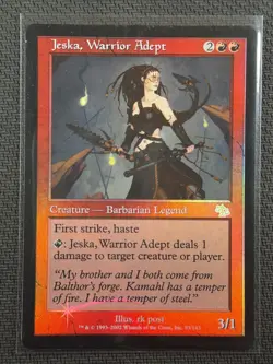 Magic The Gathering TCG Jeska, Warrior Adept Foil 1993-2002 NM 93/143 - Image 1
