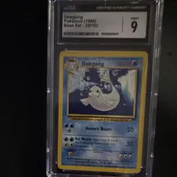 Pokemon TCG Dewgong 25/102 Base Set Uncommon Regular CGC 9 English (1999) - Image 1