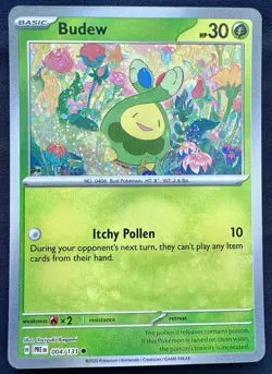 Budew 004/131 Master Ball Pattern - Prismatic Evolutions Pokemon TCG Common - Image 1