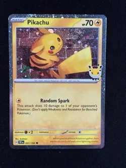 Pikachu 051/162 Stamped 2026 Pokemon Day 30th Anniversary Promo NM - Image 1