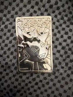 Pokemon 23K Gold Plated Togepi Trading Card 1999 Burger King Limited Edition - Image 1