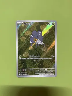 Pokemon TCG Nymble Illustration Rare Holo 096/094 Me02: Phantasmal Flames - Image 1
