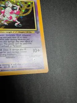 Pokemon TCG Mr. Mime Jungle 6/64 Holo Unlimited Holo Rare MP - Image 3