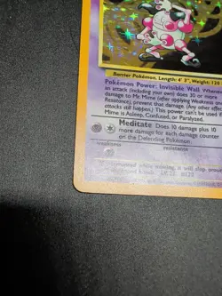 Pokemon TCG Mr. Mime Jungle 6/64 Holo Unlimited Holo Rare MP - Image 4