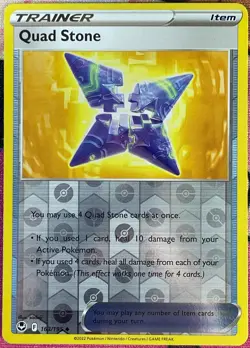 Quad Stone Reverse Holo - 163/195 - Silver Tempest Pokemon 2022 - Image 1