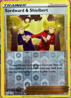Sordward & Shielbert Reverse Holo - 135/163 - Battle Styles Pokemon 2021 - Image 1