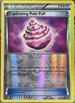 Captivating Poke Puff Reverse Holo - 99/114 - XY Steam Siege Pokemon 2016 - Image 1