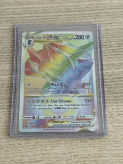 Origin Forme Dialga VSTAR 198/189 - Pokemon TCG Astral Radiance Rainbow Rare- NM - Image 1