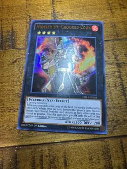 Number 59: Crooked Cook DRL3-EN025 1st Edition Ultra Rare PL + BONUS - Image 1