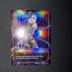 Riftbound Loose Cannon English Jinx Legend card 251/298 FULL ART FOIL - Image 2