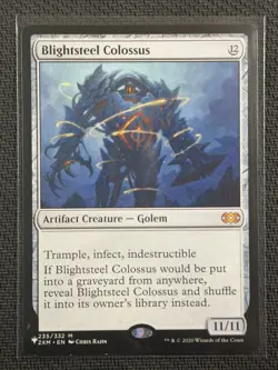 Magic The Gathering TCG Blightsteel Colossus Artifact Creature 2020 NM 235/332 - Image 1
