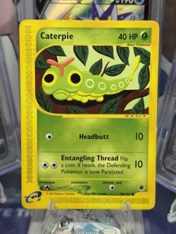 Caterpie 096/165 Expedition Pokemon Card WoTC E-Reader - Image 1