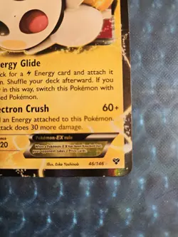 Pokemon Card - Emolga EX 46/146 XY Base Set Ultra Rare Holo - Image 2