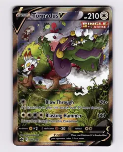 Tornadus V (Alternate Full Art) 185/198 SWSH06: Chilling Reign 2021 Pokemon - Image 1