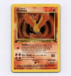 Moltres 27/62 1st Edition Fossil Rare VTG Pokemon Mitsuhiro Arita - Image 1