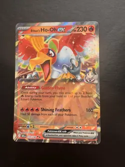 Pokemon TCG Ho-Oh EX Holographic Card Destined Rivals 039/182 Mint Condition - Image 1