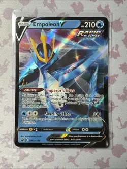 Empoleon V - SWSH108 - Pokemon Promo Sword & Shield Ultra Rare Holo Card NM - Image 1