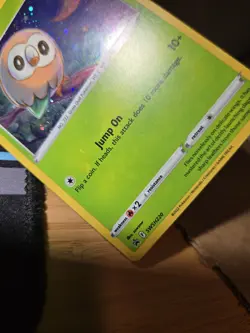 STAR SKY WHOLE SWIRL 🌀💫 HOLO BLEED ERROR Rowlet SWSH220 Cosmos Holo Promo Card - Image 4