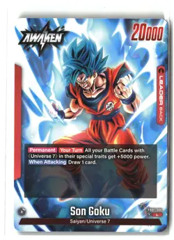NM-Mint MTG Regular Son Goku - FB01-001 - L Fusion World: Awakened Pulse (FB01) - Image 1