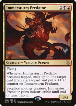 1x Immersturm Predator - Promo NM Eng MTG - Kaldheim - Image 1