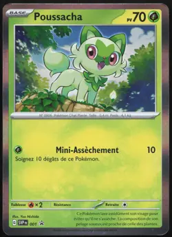 Carte Pokemon Poussacha 001 Holo Promo SV Francais - Image 1