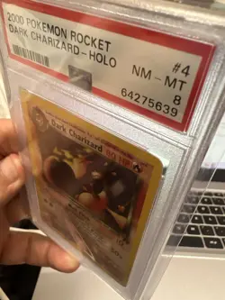 2000 Pokemon Team Rocket Dark Charizard Holo 4/82 PSA 8 - Image 4