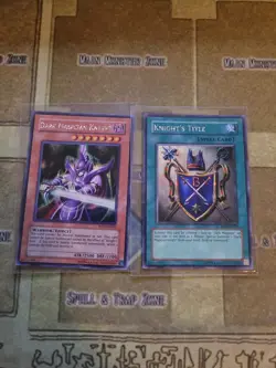 YUGIOH DARK MAGICIAN KNIGHT + KNIGHTS TITLE ROD SECRET UNLIMITED NM PROMO - Image 1