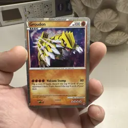 Pokemon Groudon SL4 Call of Legends Shiny Holo Rare 100 HP Card 2011 - Image 1