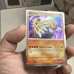 Pokemon Groudon SL4 Call of Legends Shiny Holo Rare 100 HP Card 2011 - Image 2