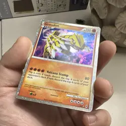 Pokemon Groudon SL4 Call of Legends Shiny Holo Rare 100 HP Card 2011 - Image 3