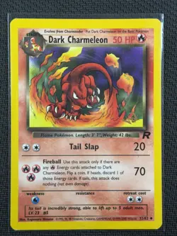 Pokemon Cards Dark Charmeleon WotC Stamped Promo HP Small Crease RHS B LHS 32/82 - Image 1