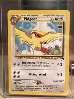 Pokemon Pidgeot TCG Southern Islands Promo Card 2/18 WOTC MP - Image 1